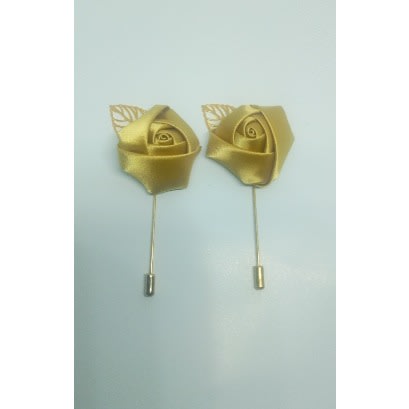 1 Gold Lapel Brooch With Gold Leaf + Free Box
