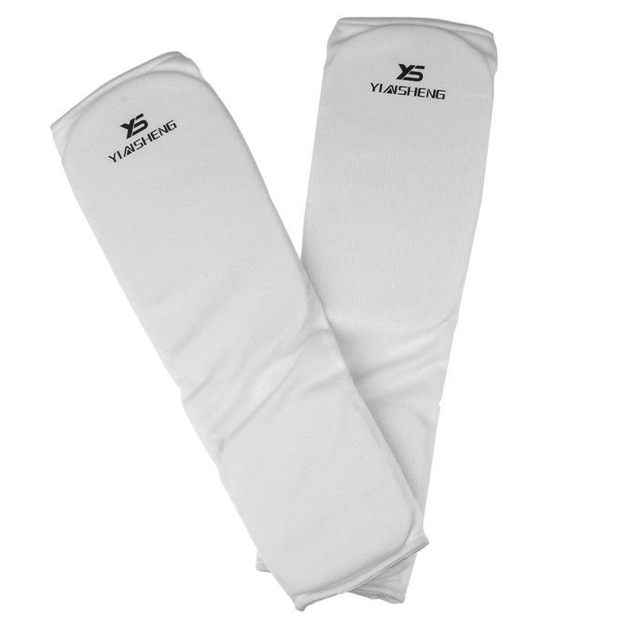 Instep Shin Guard Sanda Taekwondo MMA Boxing Sports Safety L White