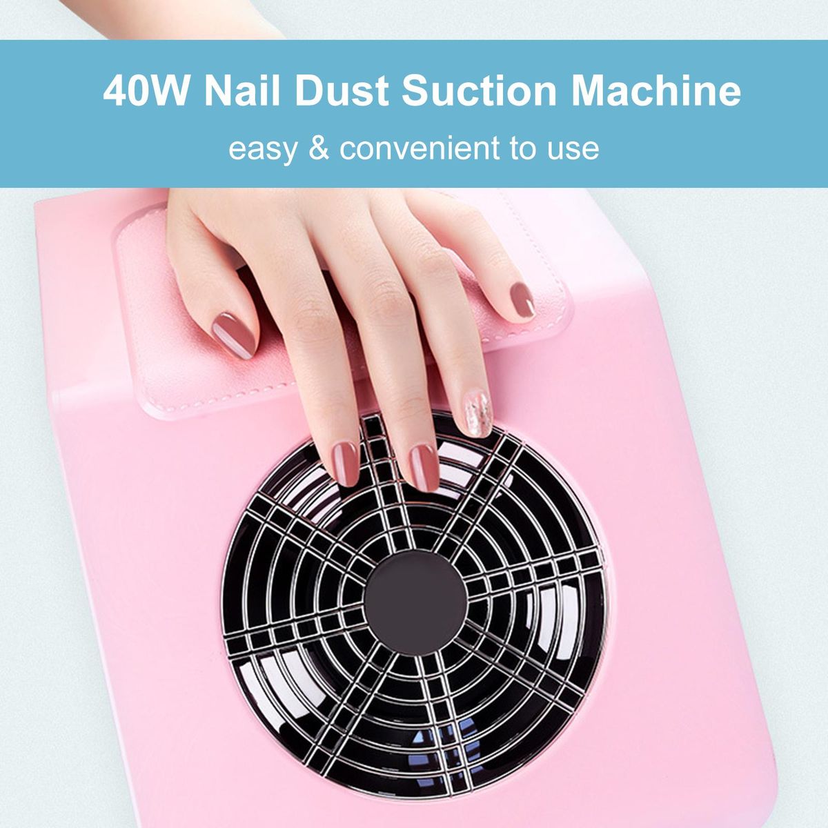 40W Nail Art Salon Suction Dust Machine Dust Collector Vacuum Cleaner Nail Art Device Manicure Salon Tool
