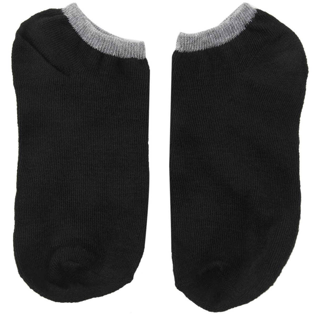black+ gray edge Mens Ankle Boat Sock Sport Low-Cut
