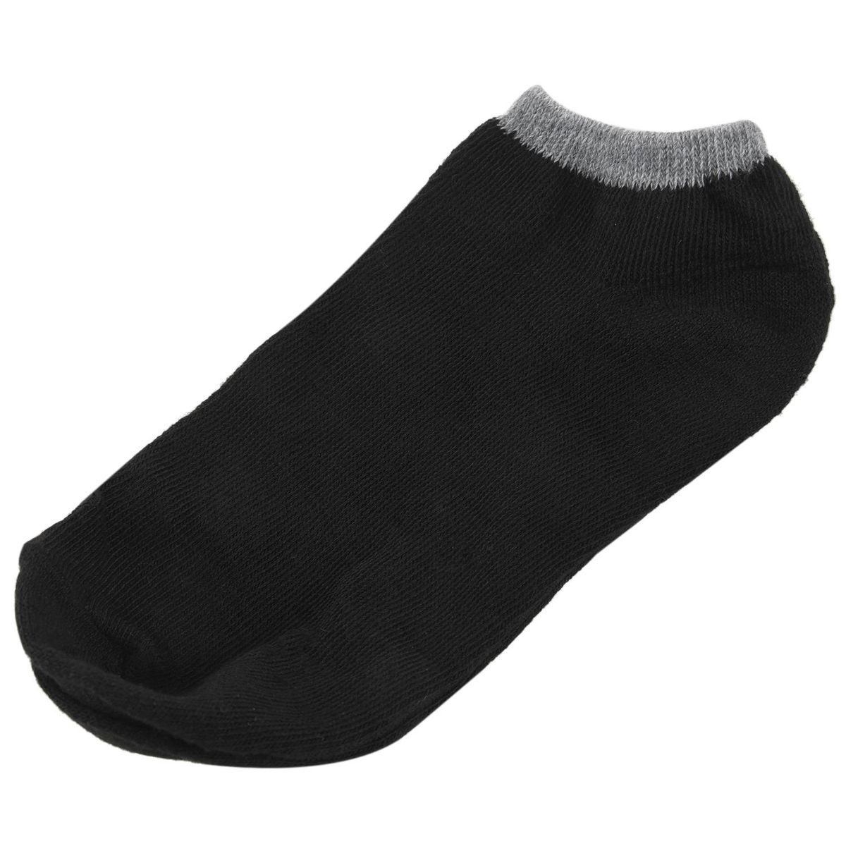 black+ gray edge Mens Ankle Boat Sock Sport Low-Cut