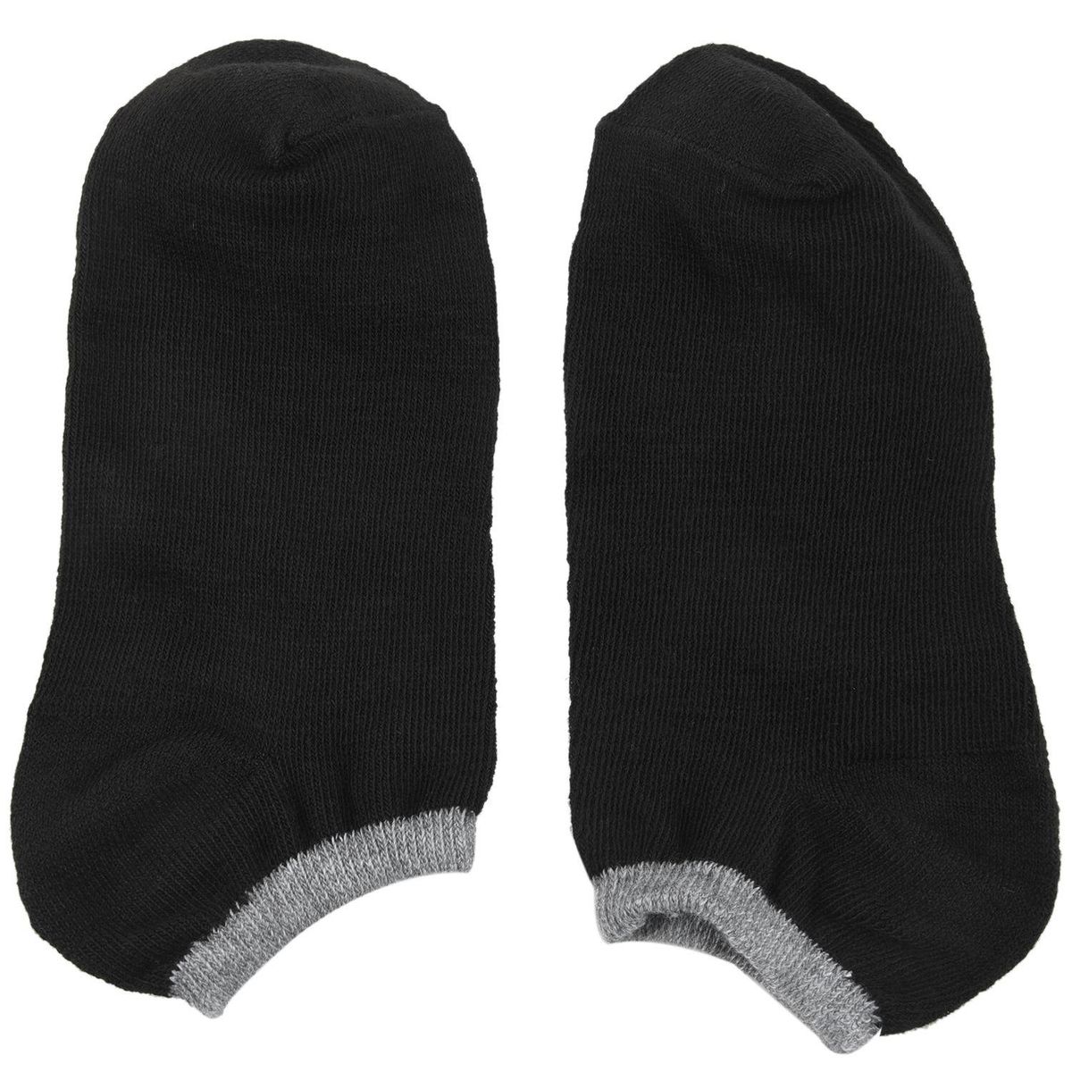 black+ gray edge Mens Ankle Boat Sock Sport Low-Cut