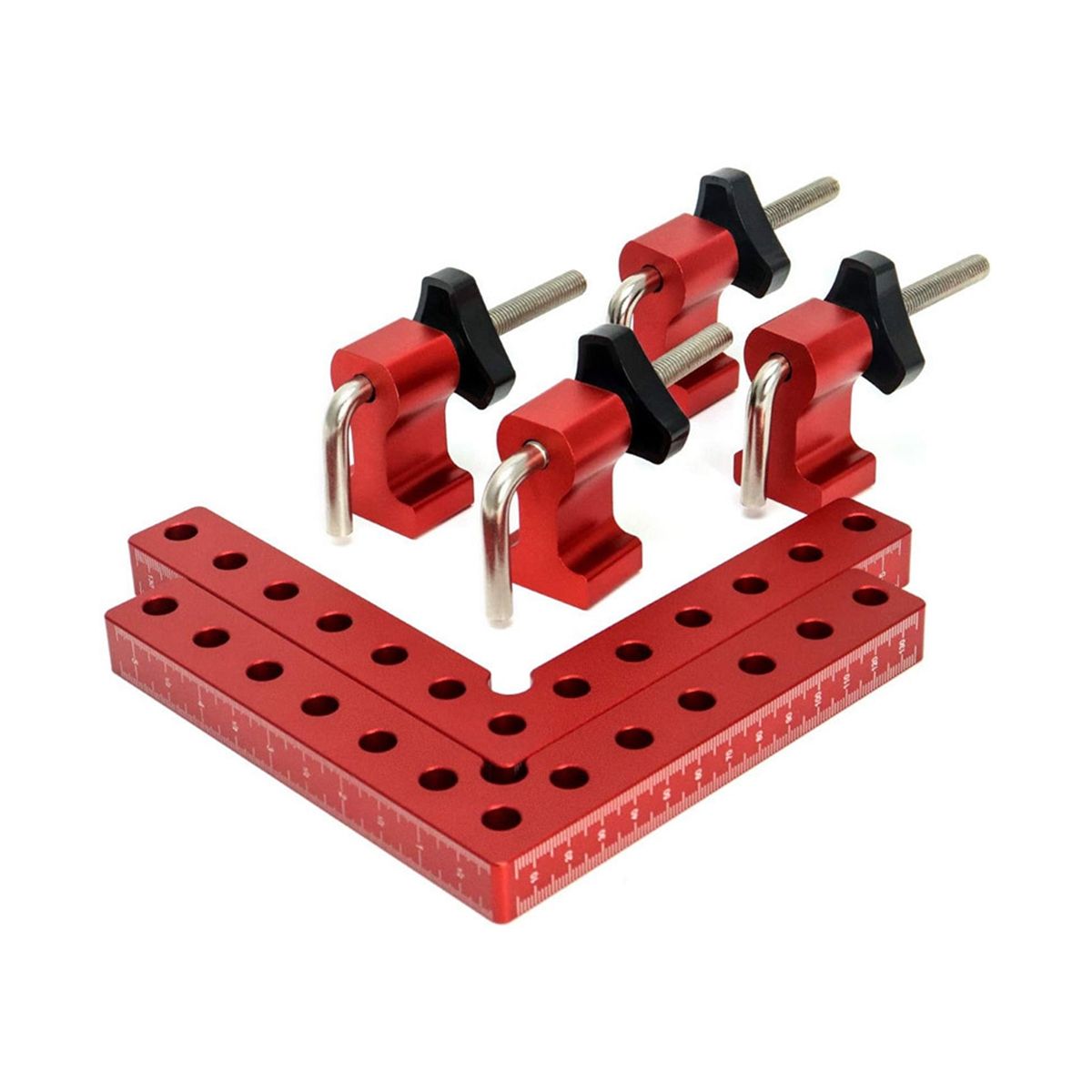2 PACK 90 Degree Positioning Squares Right Angle Clamping 55X55inch Woodworking Carpenter L-Type Corner Clamping Tool
