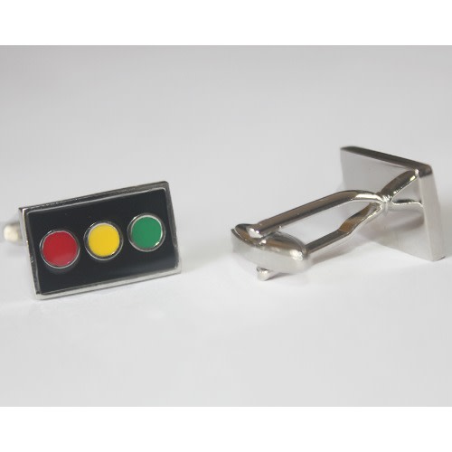 Men Detailed Traffic Light Cuff-links - Multicolor - Mc-6047