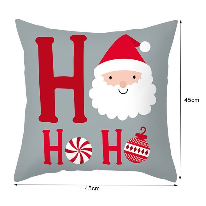Pillow Slip Christmas Theme Pattern Hidden-Zipper Polyester-