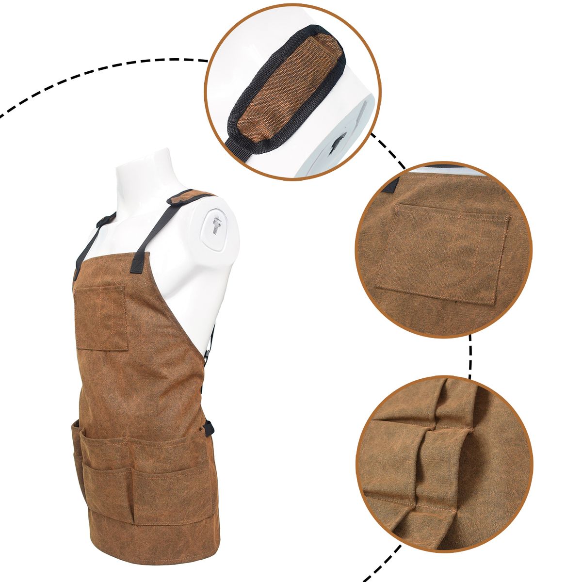 Multiple Pockets Hardware Kit Tool Multi-functional Garden