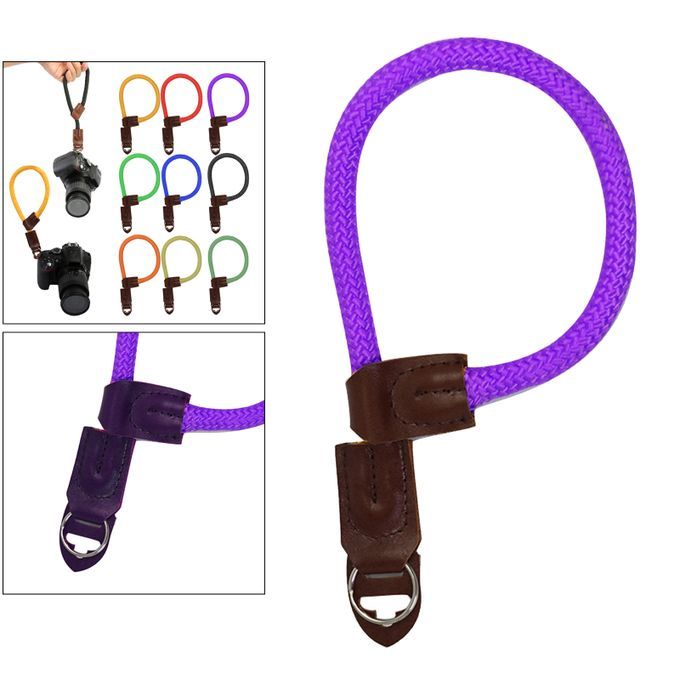 Adjustable Camera Wrist Strap Hand Grip Durable Hand Straps Purple