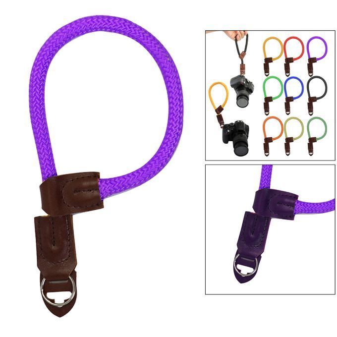 Adjustable Camera Wrist Strap Hand Grip Durable Hand Straps Purple