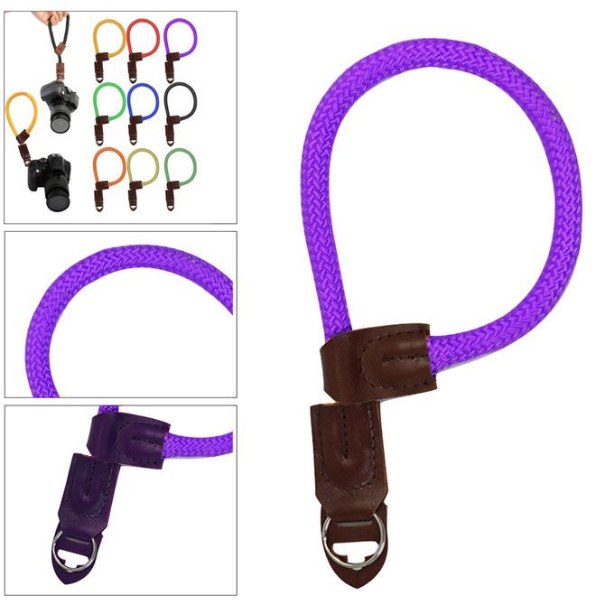 Adjustable Camera Wrist Strap Hand Grip Durable Hand Straps Purple