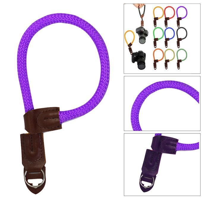 Adjustable Camera Wrist Strap Hand Grip Durable Hand Straps Purple