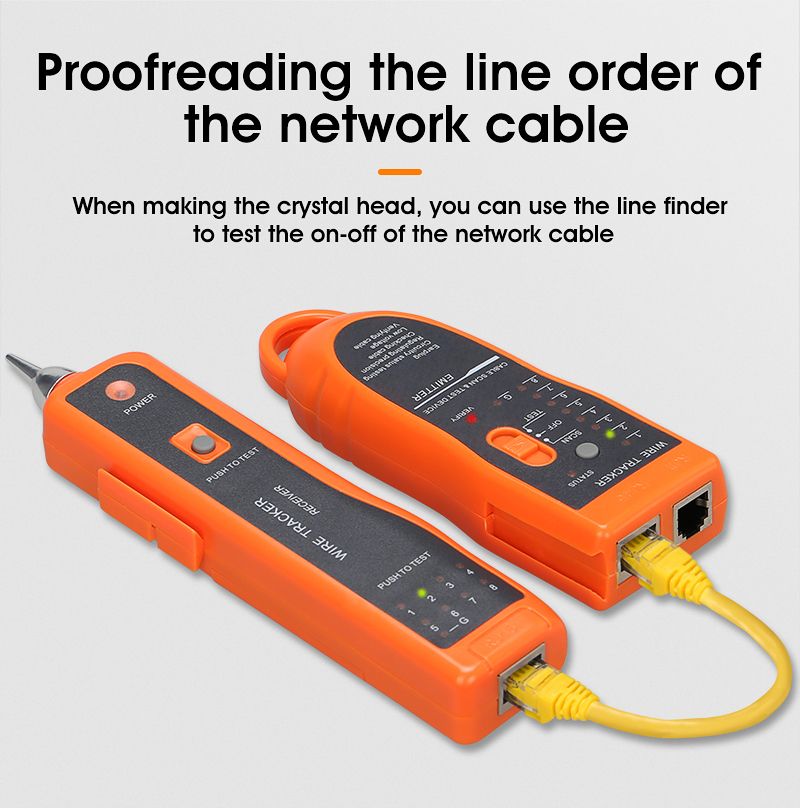 LAN Network Cable Tester Cat5 Cat6 RJ45 UTP STP Line Finder