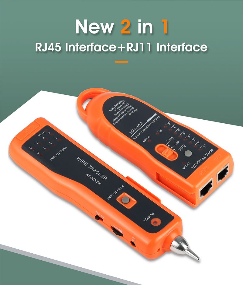 LAN Network Cable Tester Cat5 Cat6 RJ45 UTP STP Line Finder