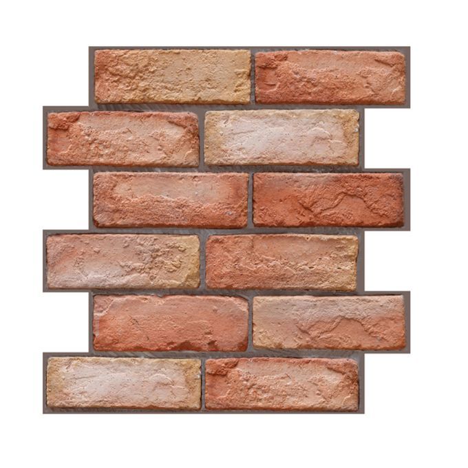 3 Dimension Red Brick Water-resistant Moistureproof
