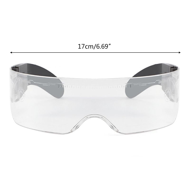 LED Visor Glasses Cyberpunk Light Up Glasses With 7 Colors