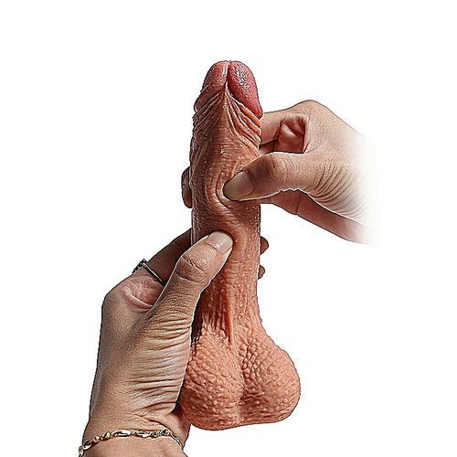 Ultra Realistic Dildo Skin Like Flesh Dong Sexual Balls With Suction Cup 7 Inch
