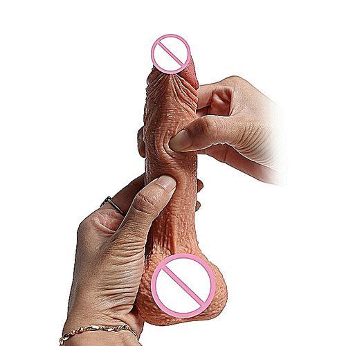 Ultra Realistic Dildo Skin Like Flesh Dong Sexual Balls With Suction Cup 7 Inch