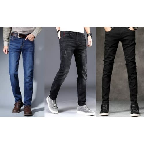 3 In 1 High Quality Jeans For Men - Multicolor