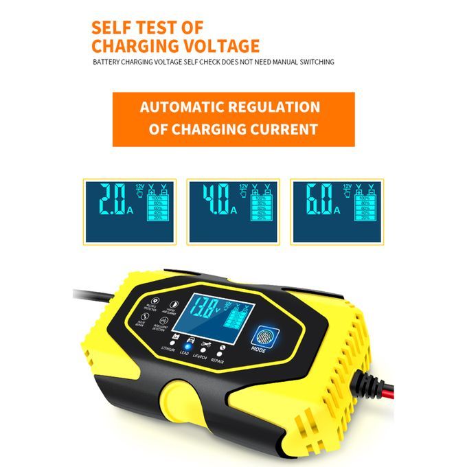 Full Auto Stop Car Battery Charger 12V/24V 2ah-150ah Lead