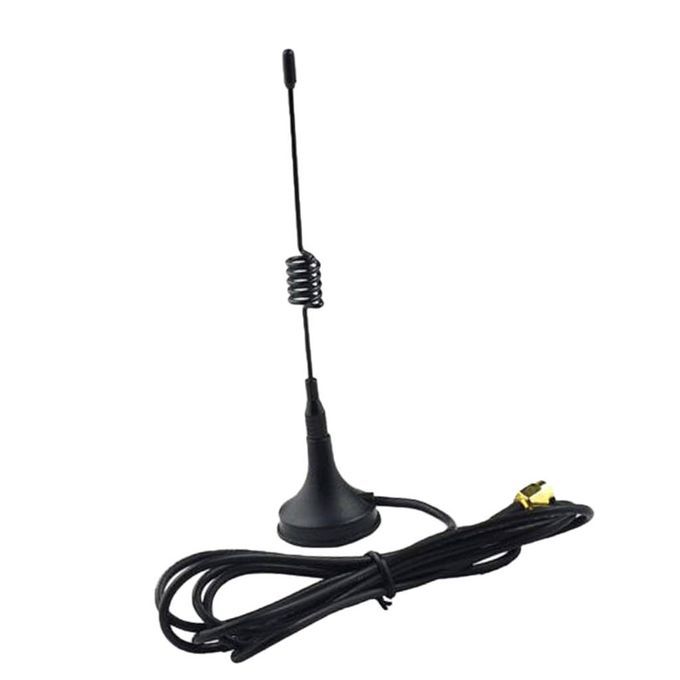 5dbi 433MHz Antenna SMA Plug 984ft GSM Magnetic For Ham Radio 3 M