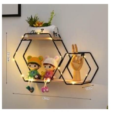 Decorative Hexagon Wall Shelves