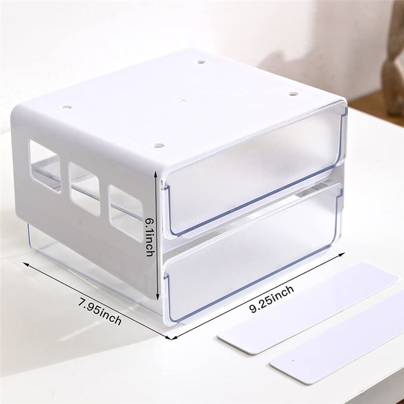 -Adhesive Organizer White