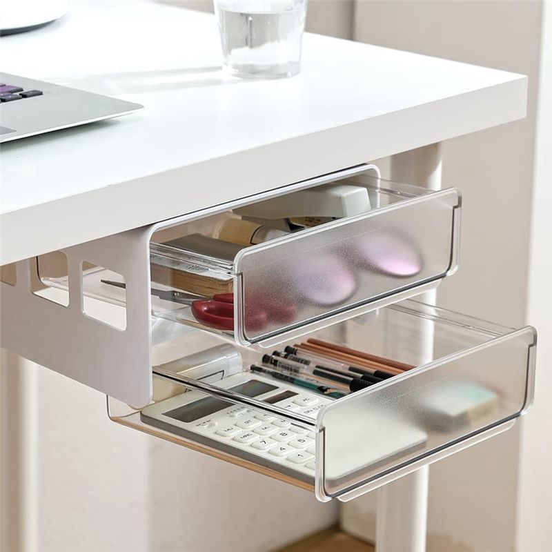 -Adhesive Organizer White