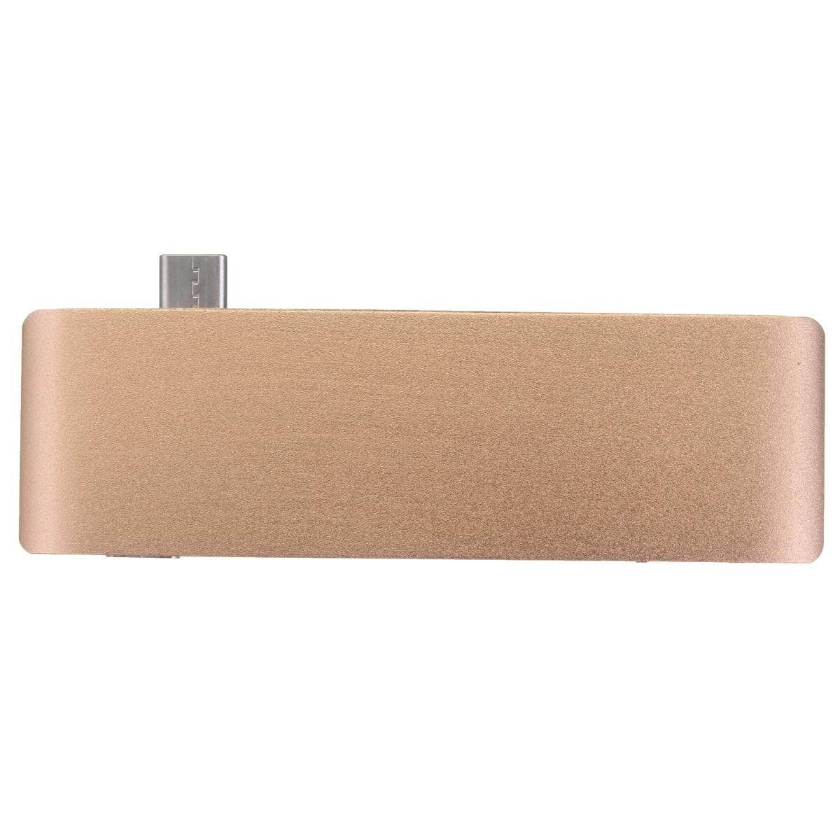 USB 3.1 With 3.0 Card Reader Extended Can Be Charged Material: ABS + Aluminum Alloy Features: Charge / Transfer Data Golden