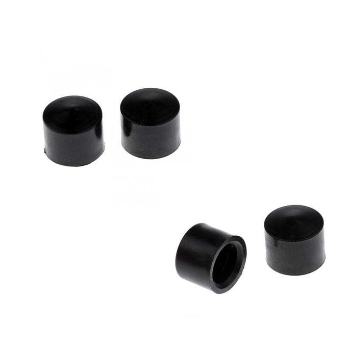 2 Pcs Pro Skateboard Truck Replacement  Cups 18*12 Mm - Black 18×12 Mm