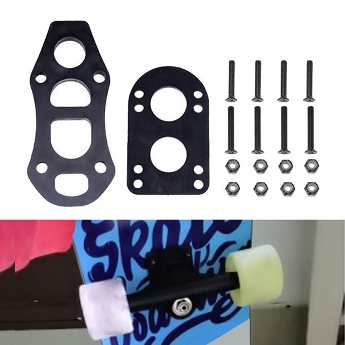 Flat Skateboard Riser Pads Longboard Truck Damping Thickness 10mm 6mm