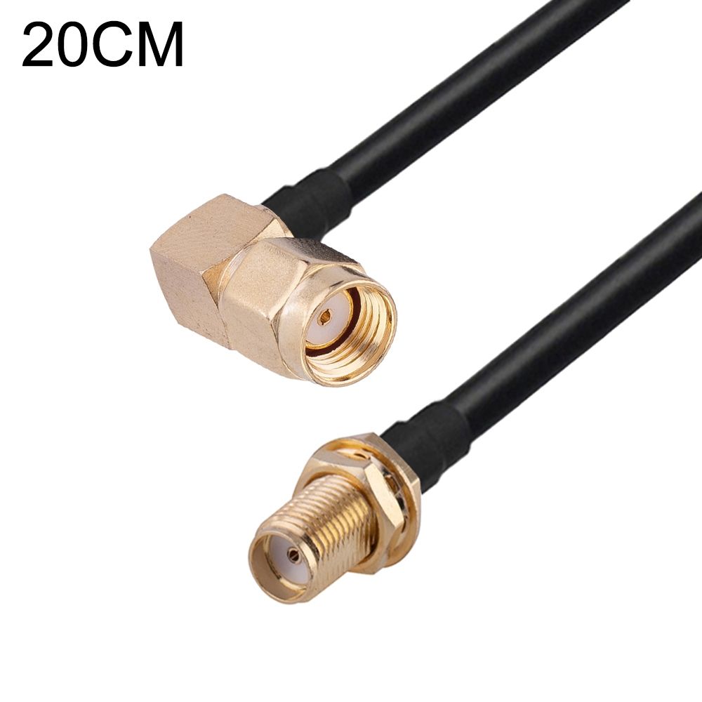PR-SMA Male Elbow To SMA Female 20cm RG174 Adapter