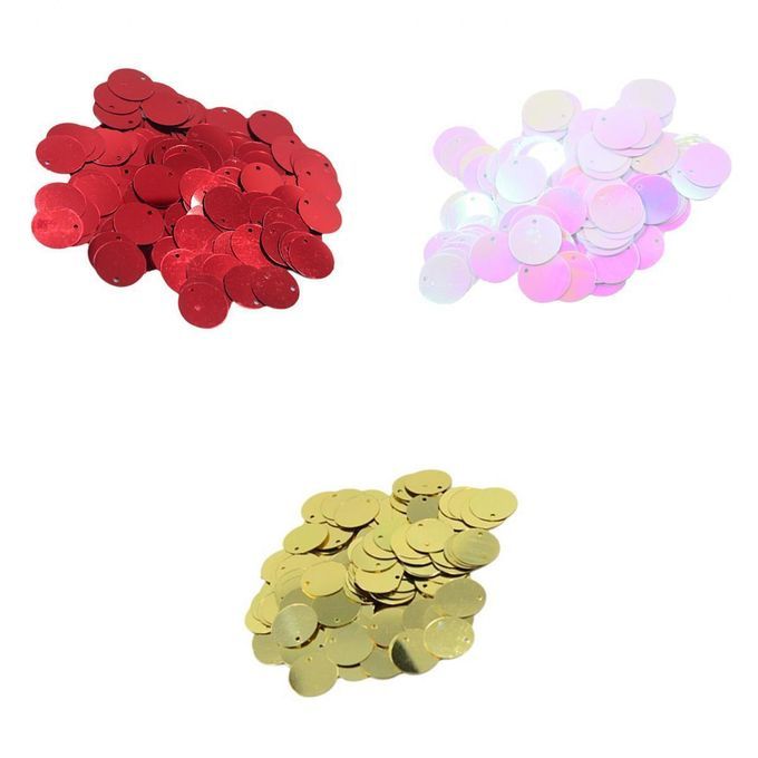 Shiny Round Sequins Embellishment Wedding Hat Red Gold Colorful