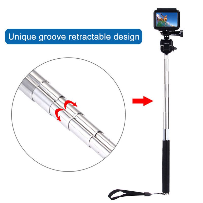 Extendable Handheld Selfie Monopod For GoPro HERO6/5/5-