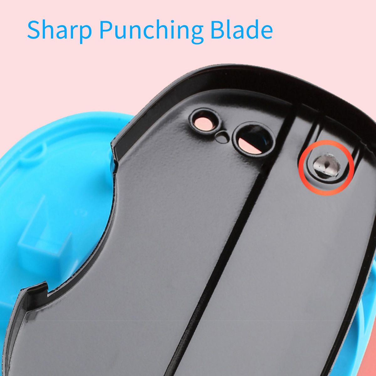 KW-triO Portable 2 Hole Punch Handheld Metal Hole Puncher 10 Sheet Capacity 6mm Aperture Paper Punch for A4 A5 A6 B5 B6 Notebook Scrapbook Diary Planner