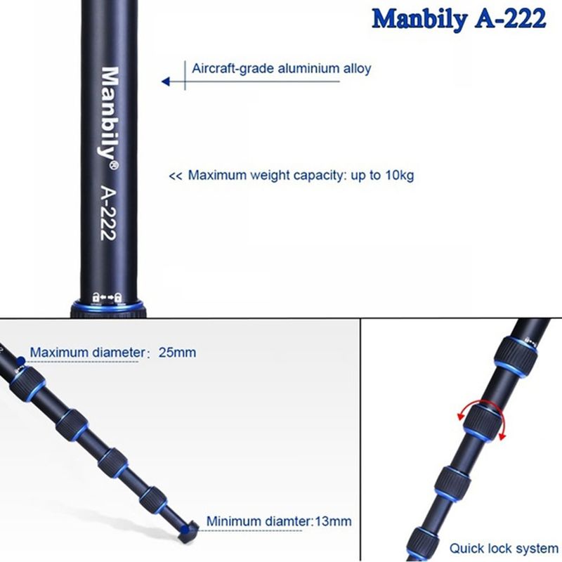 Telescopic Adjustable Photography Mini Monopod For DSLR