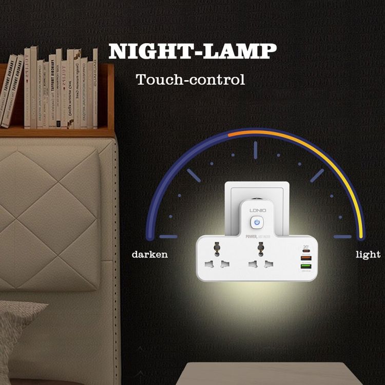 LDNIO SC2311 2 + 3 USB Ports Wireless Socket, Spec: EU Plug