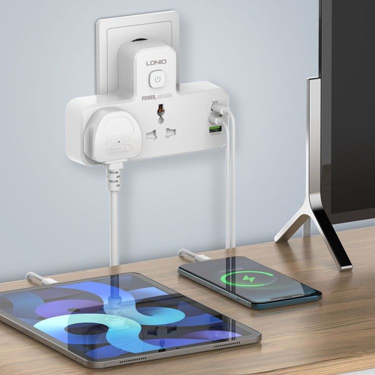 LDNIO SC2311 2 + 3 USB Ports Wireless Socket, Spec: EU Plug