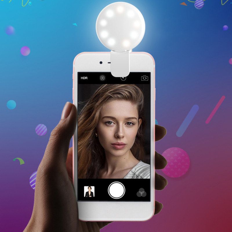 SF02 Portable Rechargeable Mobile Phone Photo Selfie-Black