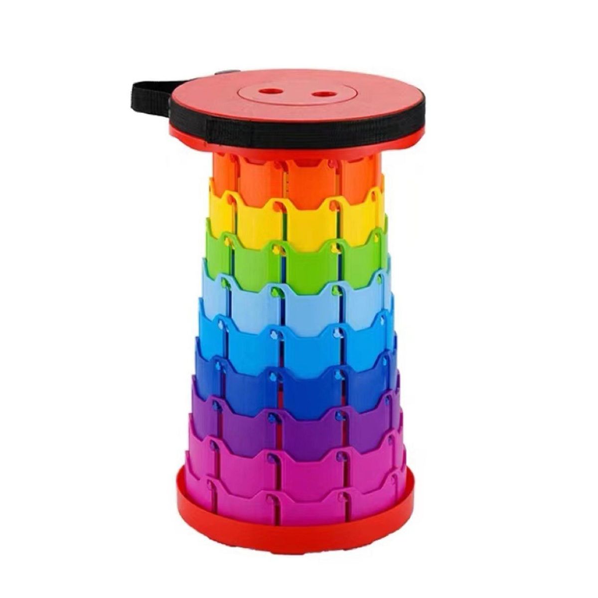 Camping Stool Portable Outdoor Folding Fishing Chair Red