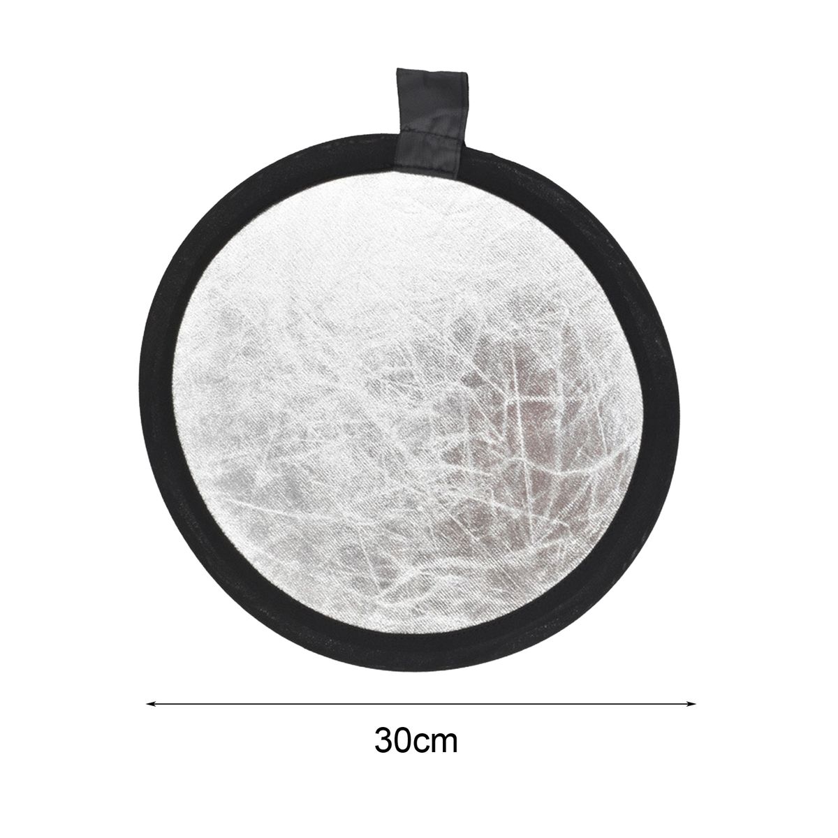Reflective Board 2-in-1 Collapsible Round 30cm-Black