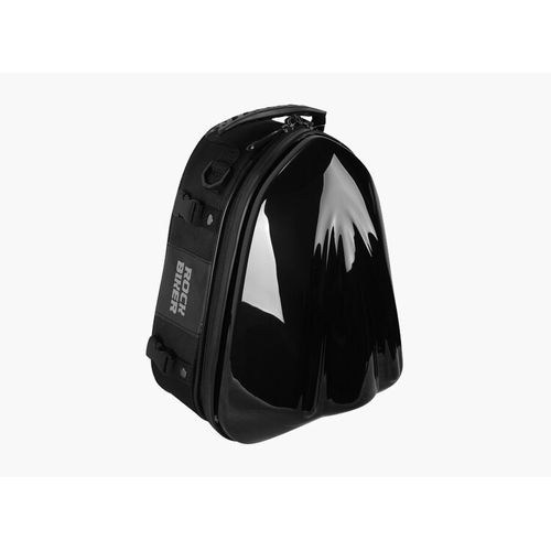 ROCK BIKER Motorcycle Tank Bag Saddle Bag Black/Silver Waterproof Motocross Motorbike Rear Back Seat Bag Motorcycle Travel Back HLS