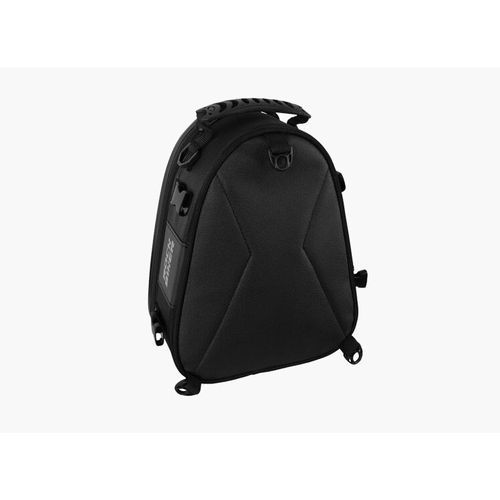 ROCK BIKER Motorcycle Tank Bag Saddle Bag Black/Silver Waterproof Motocross Motorbike Rear Back Seat Bag Motorcycle Travel Back HLS