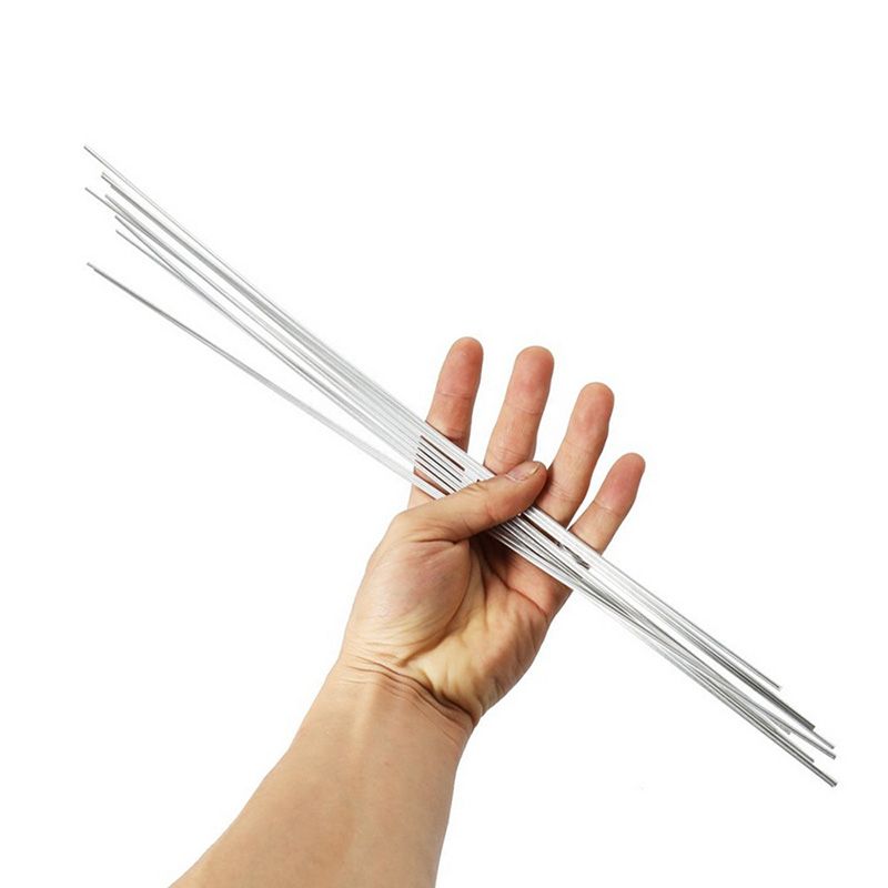 30PCs 1.6/2.0/2.4mm*600mm Low Temperature Welding Wire Aluminum Welding Electrode Flux Core Aluminum Electrod No Aluminum Powder