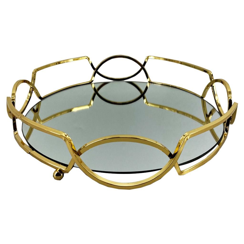 Vanity Mirrored Tray  Jewelry  Organizer Holder Dresser