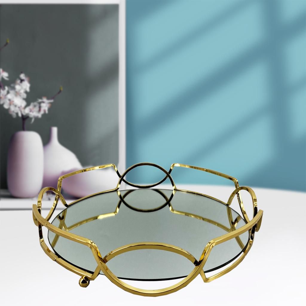 Vanity Mirrored Tray  Jewelry  Organizer Holder Dresser