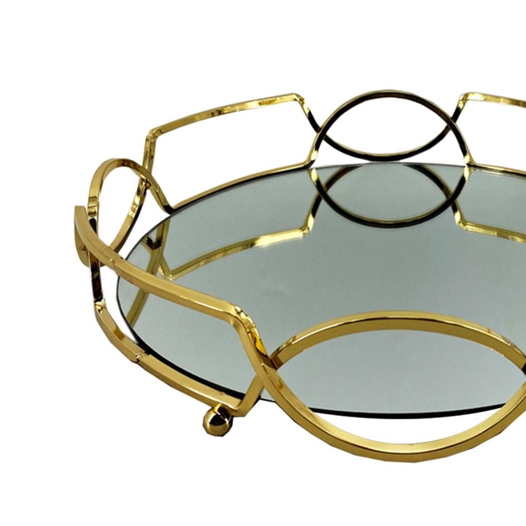 Vanity Mirrored Tray  Jewelry  Organizer Holder Dresser