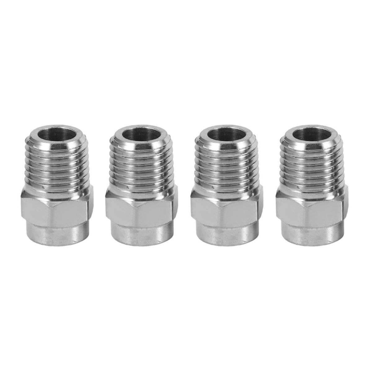 4 Pcs Pressure Washer Surface Cleaner Nozzle Repment Thread Type Spray Nozzle to Water Broom and Cleaner40 Degree 25 Orifice Spray Ti