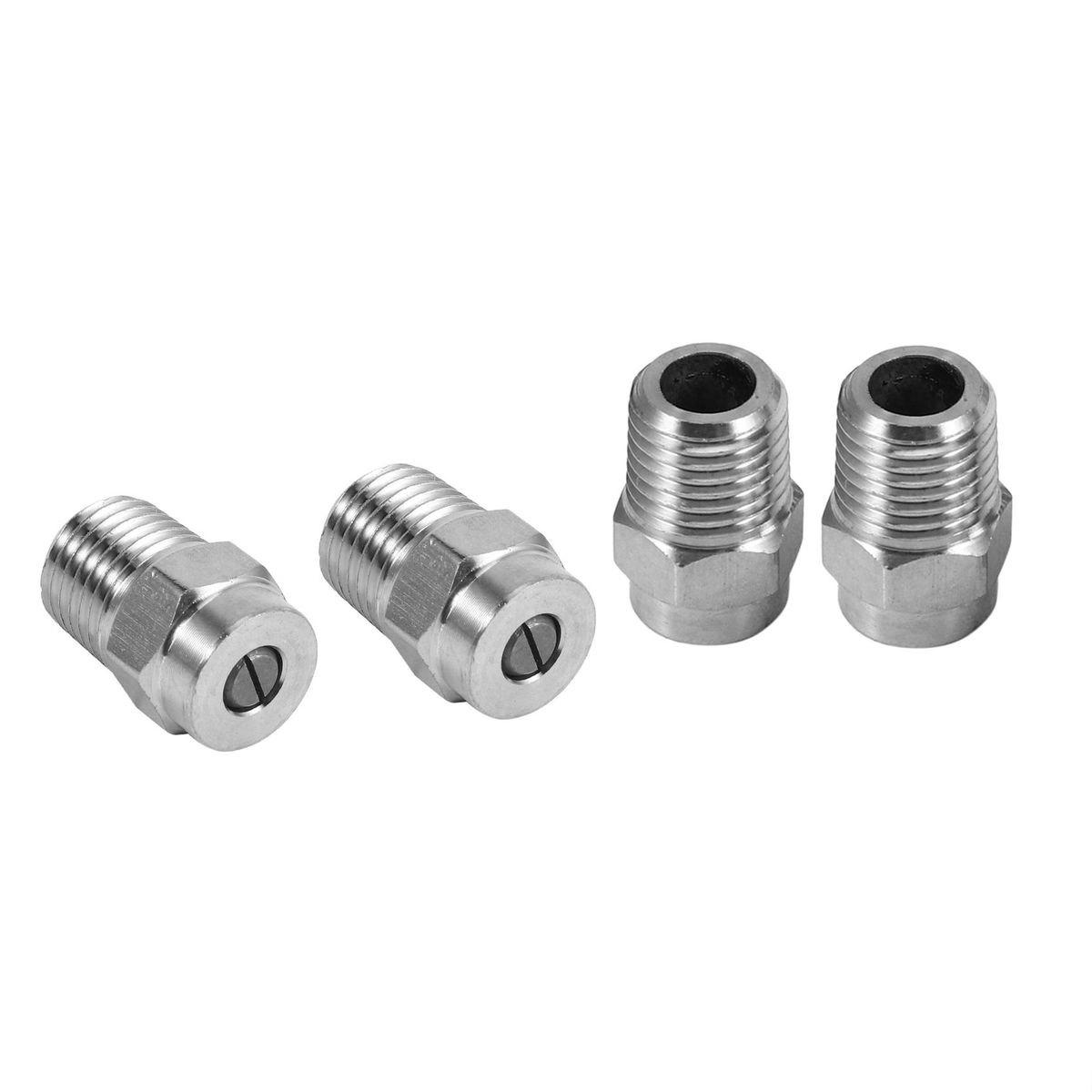 4 Pcs Pressure Washer Surface Cleaner Nozzle Repment Thread Type Spray Nozzle to Water Broom and Cleaner40 Degree 25 Orifice Spray Ti