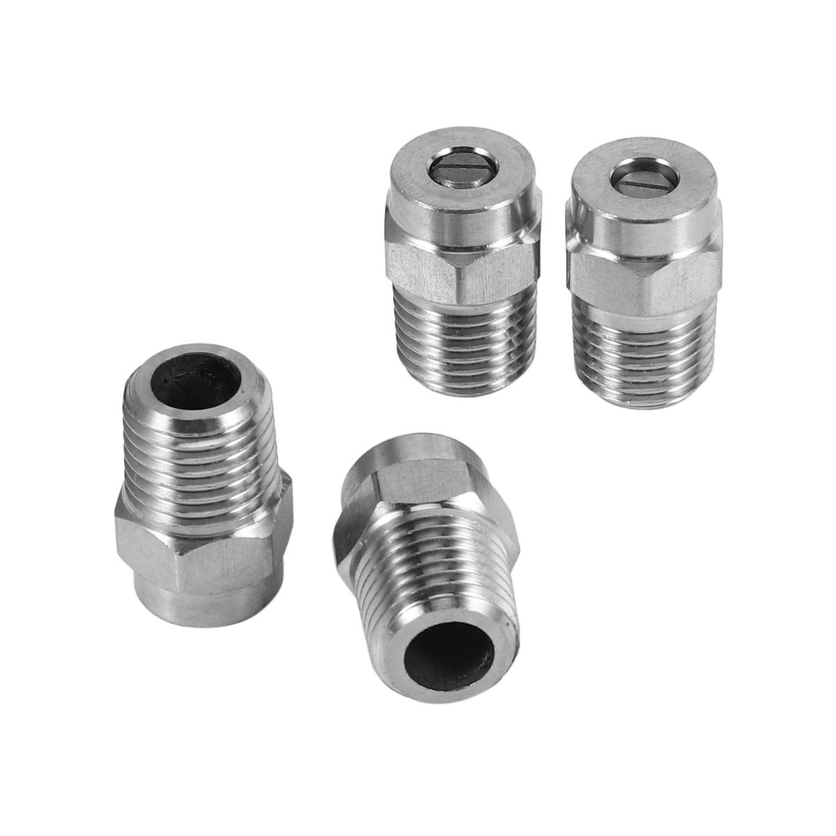 4 Pcs Pressure Washer Surface Cleaner Nozzle Repment Thread Type Spray Nozzle to Water Broom and Cleaner40 Degree 25 Orifice Spray Ti