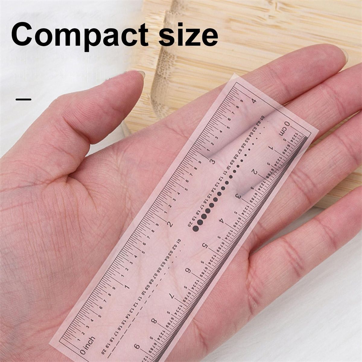 10PCS Fake Nails Measuring Ruler Transparent Nail Art PVC Soft Ruler for Nail Measuring Tool