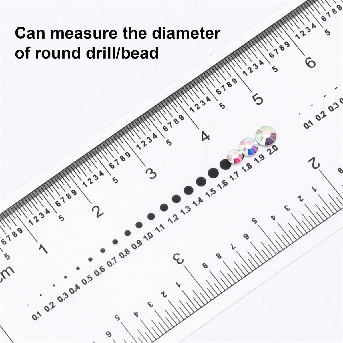 10PCS Fake Nails Measuring Ruler Transparent Nail Art PVC Soft Ruler for Nail Measuring Tool